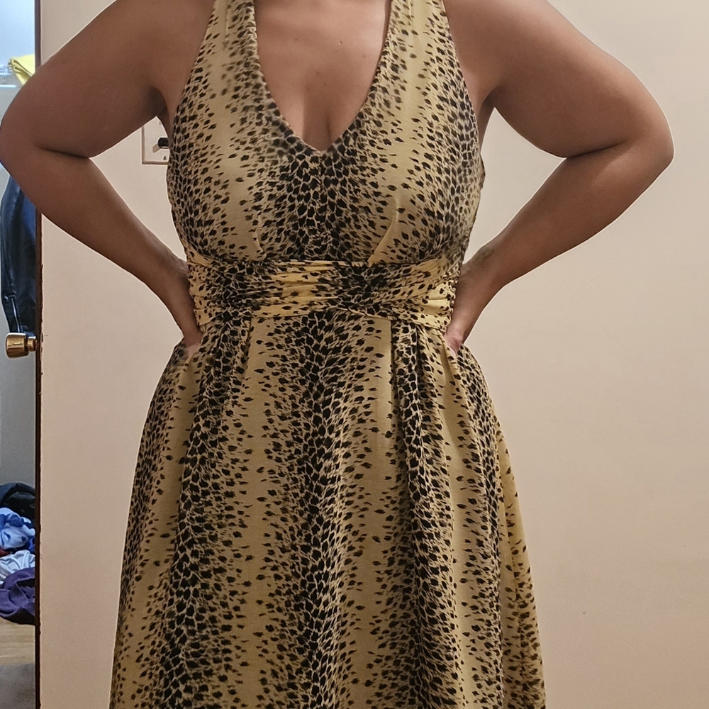 Printed Halter Guess Dress